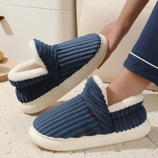 Glomexia Men’s Winter Fur Slippers ❄️👞