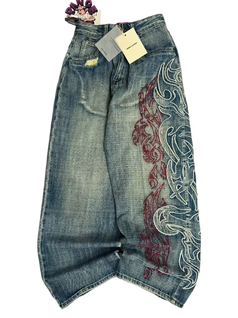 Glomexia Y2K Baggy Punk Jeans