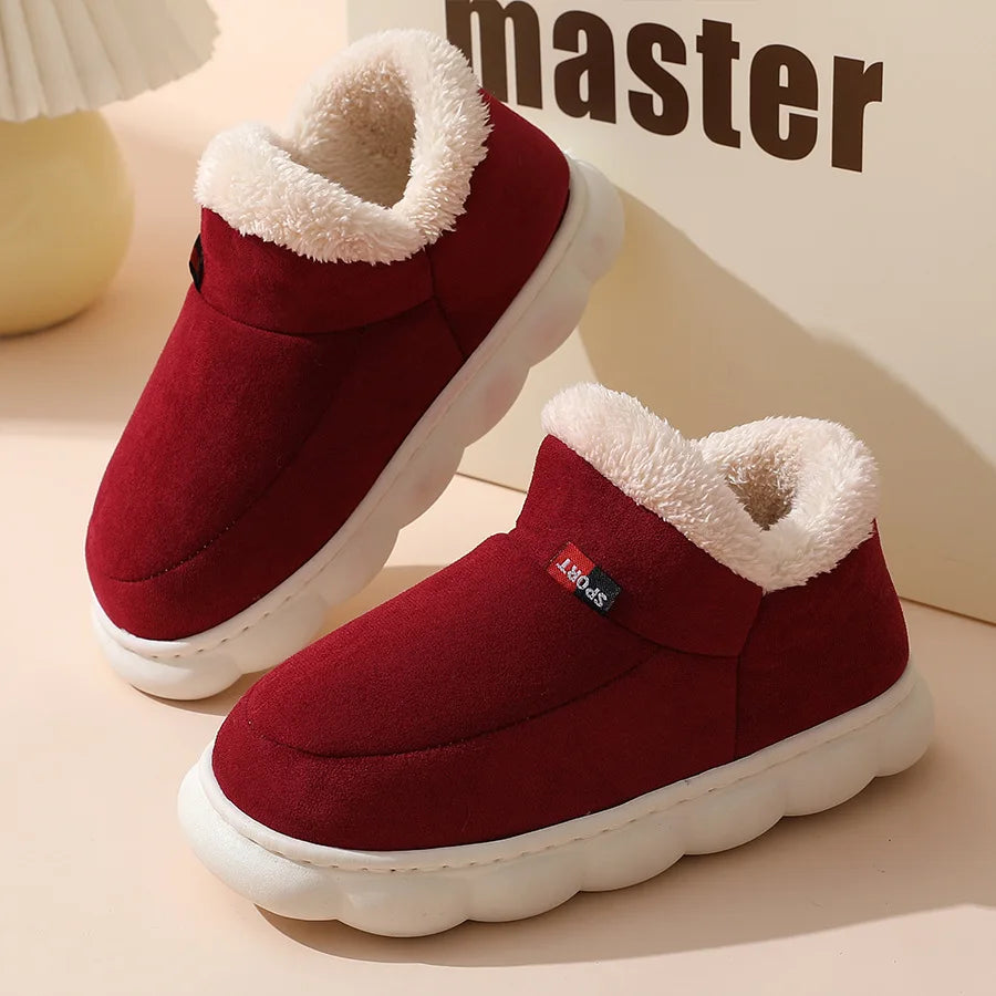 Winter Men’s Fur Ankle Slippers