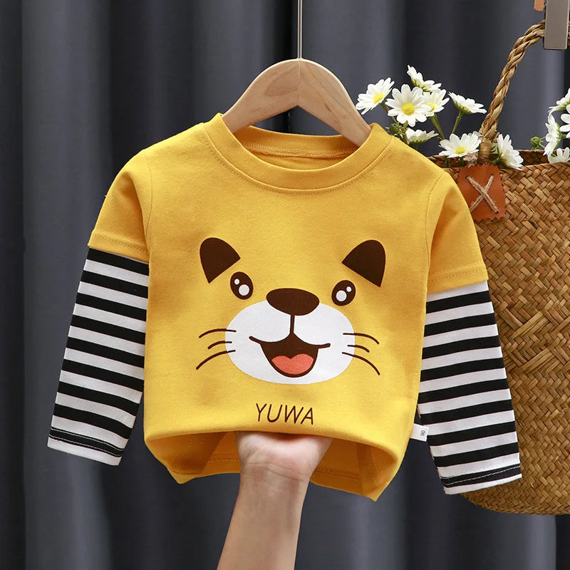 🐻👶 Toddler Animal Full Sleeve Tee 🧸✨