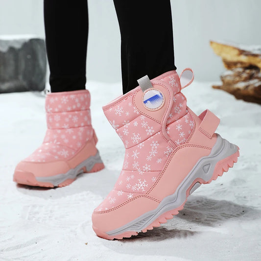 Kids Mid-Calf Winter Boots ❄️👢 | Plush Anti-Slip Platform
