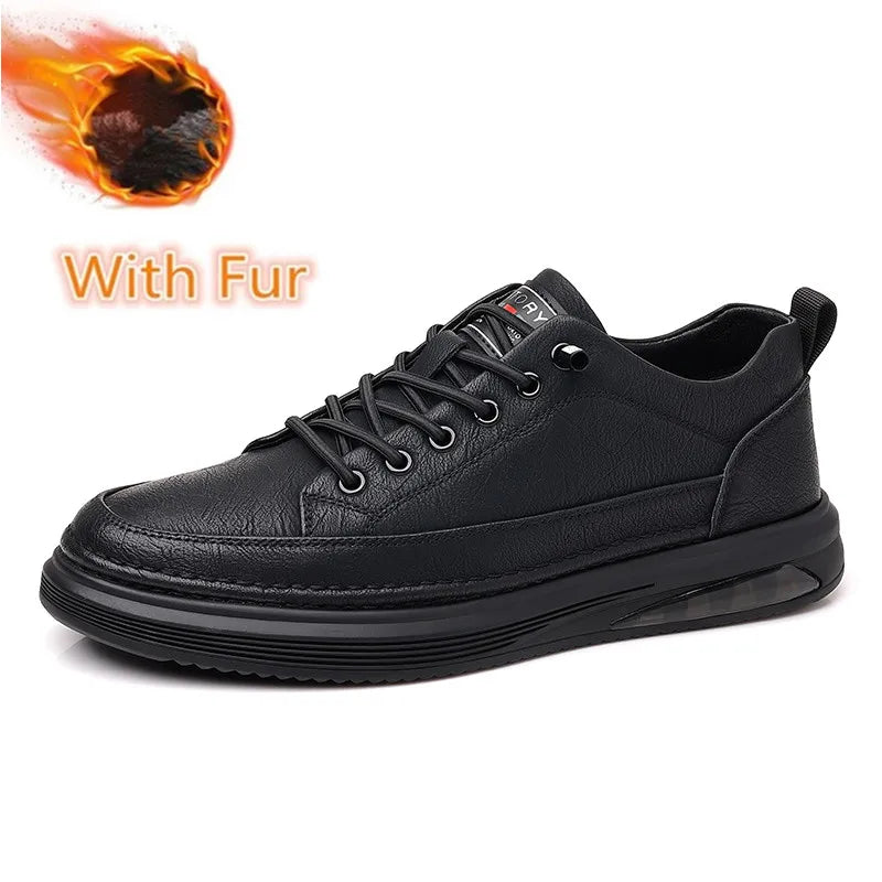 Luxury Men’s Leather Lace-Up Shoes
