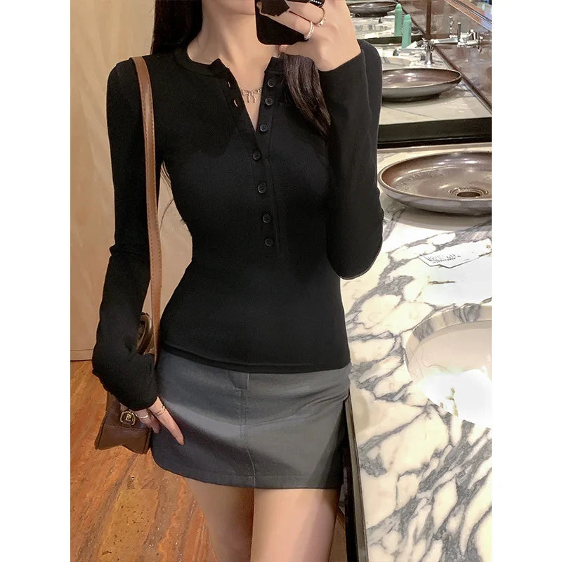 Sexy Slim Fit Long Sleeve Top for Women
