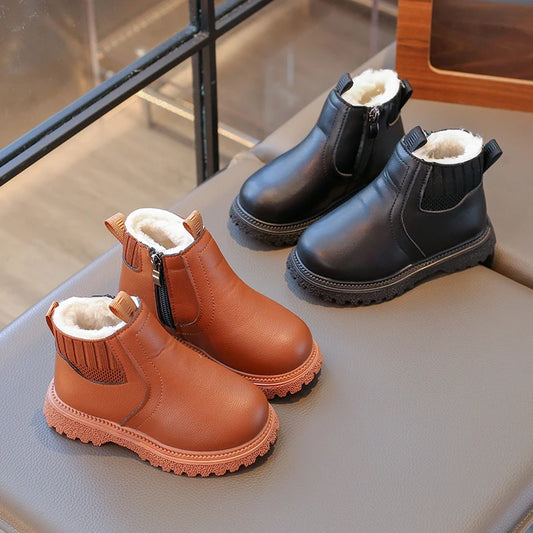Kids Waterproof Winter Boots ❄️👢 | Anti-Slip Ankle Fashion Boots