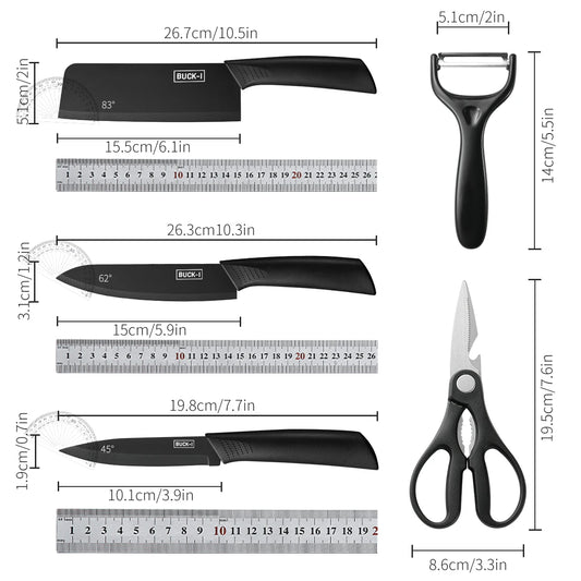 🔪 ✨ Glomexia Premium Knife Set (3–5 PCS)