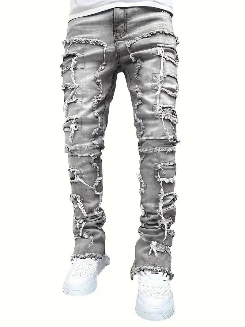 Urban Stack Patchwork Skinny Jeans