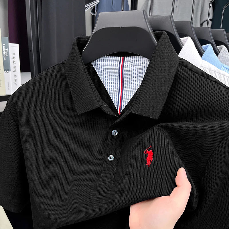 Men’s Embroidered Cotton Polo | Summer Casual
