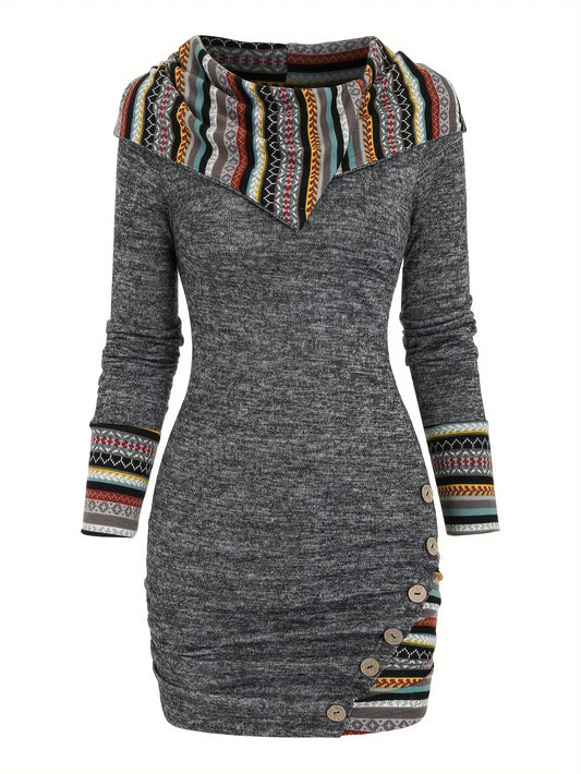 ✨ Hooded Bodycon Mini Dress