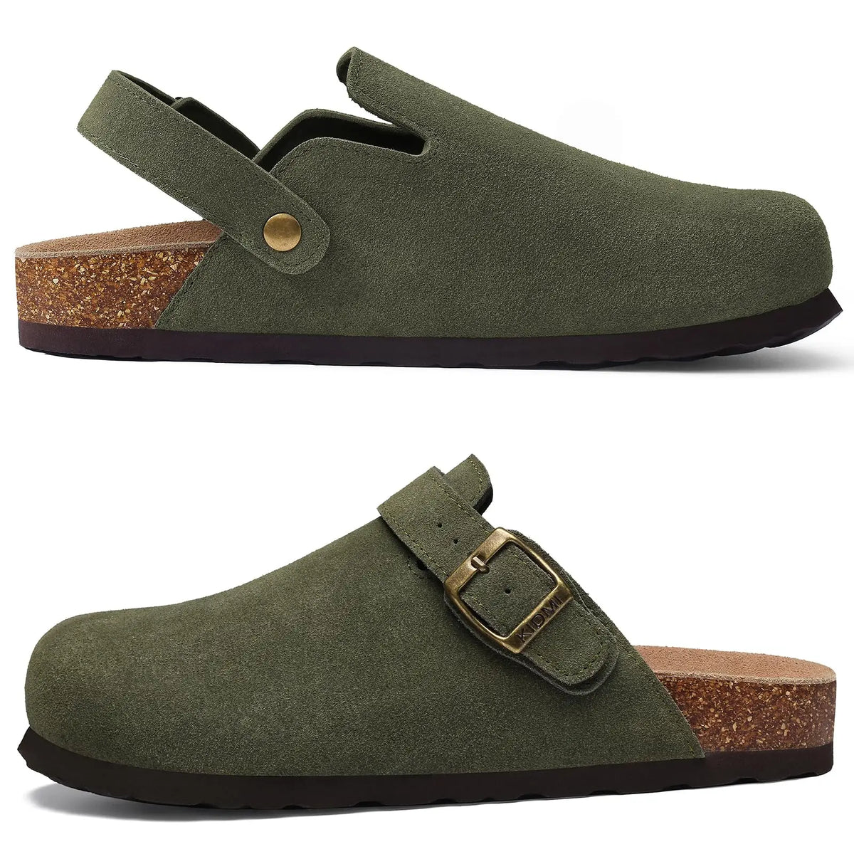 Women’s Genuine Leather Cork Clogs