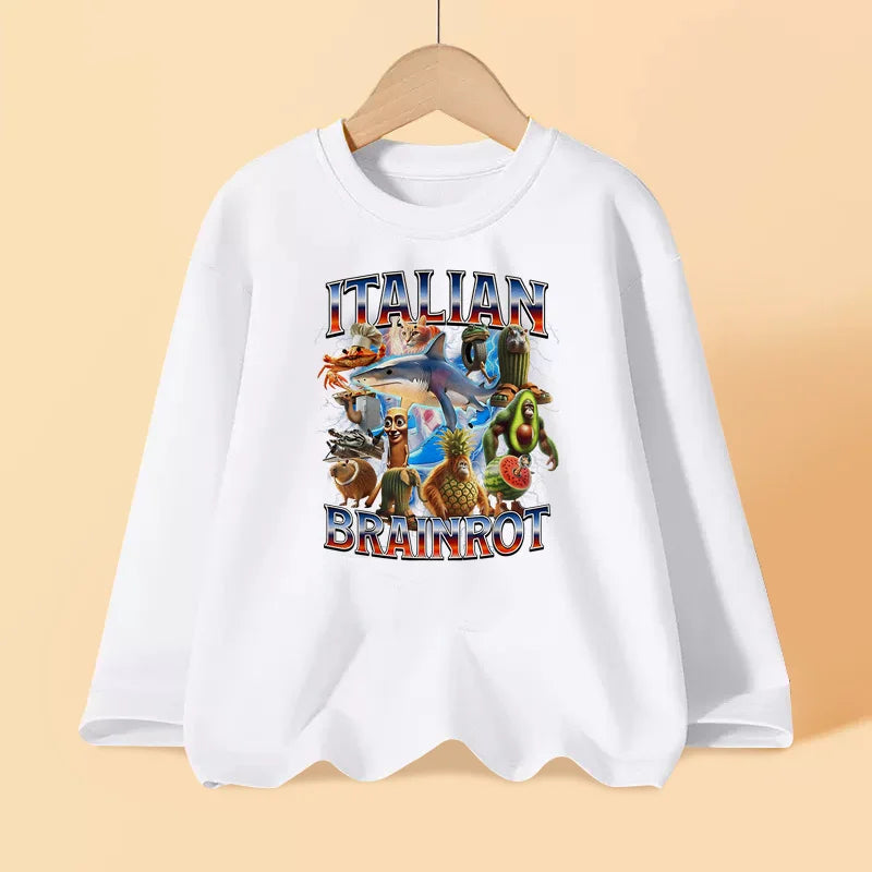 Kids Printed Full Sleeve Tee | Casual Comfort