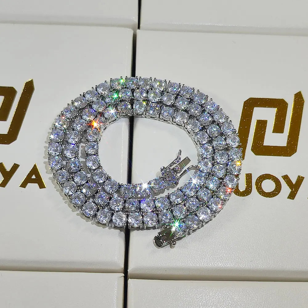 Hip Hop CZ Iced Out Tennis Chain Necklace