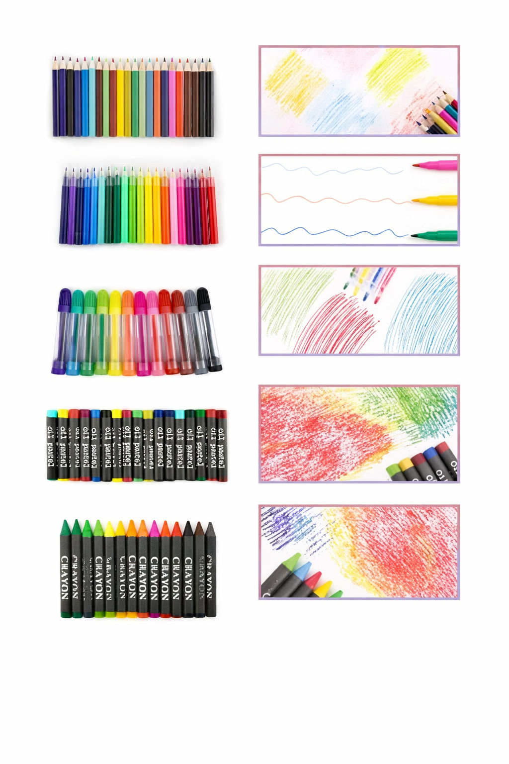 Kids Art Kit Set | Coloring Kit with Crayons, Sketch Pens, Oil Pastels & Colour Pencils | Drawing Set for Kids