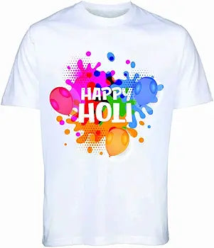 Happy Holi Color Splash Graphic T-Shirt for Men