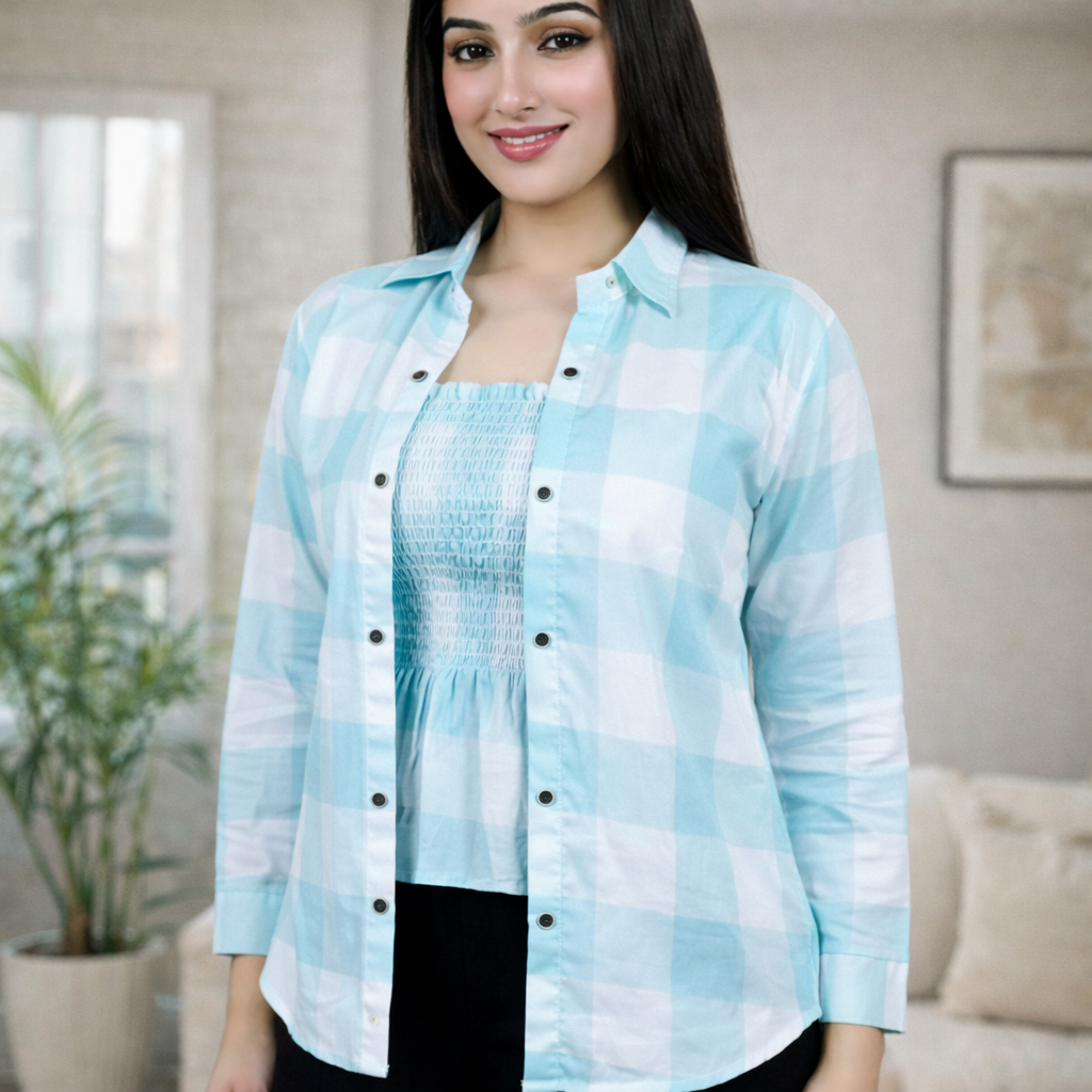 Women’s Stylish Casual Shirts Collection | Trendy Printed, Striped & Solid Tops for Daily Wear