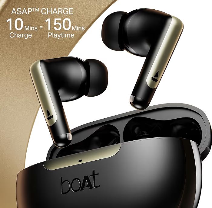 🎧 boAt Airdopes 141 Elite ANC (2025) – Wireless TWS Earbuds with ANC, 42H Battery & ENx™ Tech