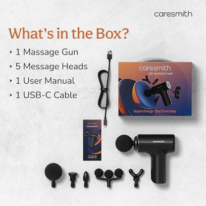 Caresmith Charge Boost Massage Gun | Body Massager | Massager Machine for Pain Relief for Men and Women | Deep Tissue Massager
