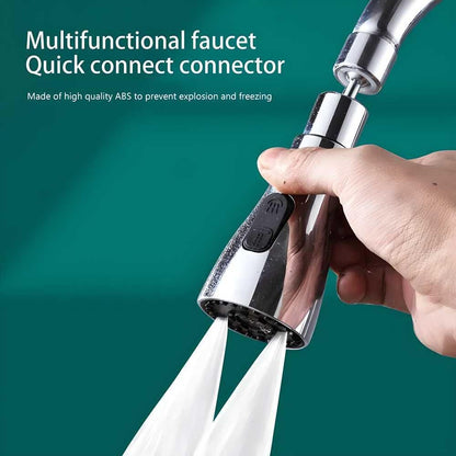 Premium 3 Mode Kitchen Sink Faucet – Stainless Steel Mixer Tap