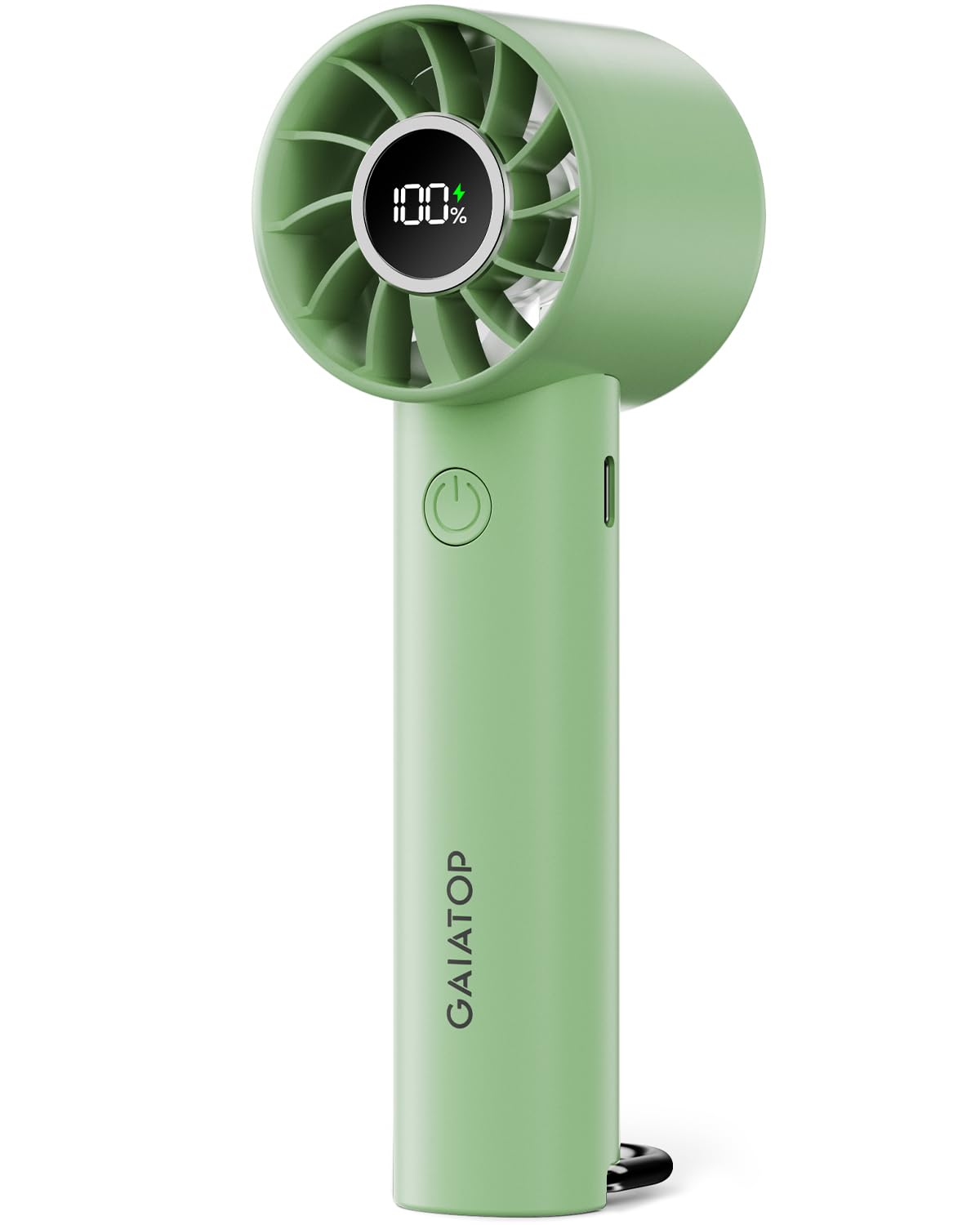 Gaiatop Mini Hand Fan, Powerful Handheld Fan, 3 Speed Strong Wind Personal Small Desk Fan with LED Torch, Rechargeable USB Fan for Girl Women Travel Indoor Outdoor Use