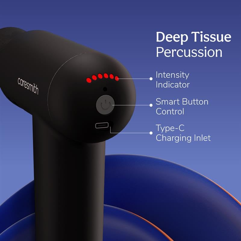 Caresmith Charge Boost Massage Gun | Body Massager | Massager Machine for Pain Relief for Men and Women | Deep Tissue Massager