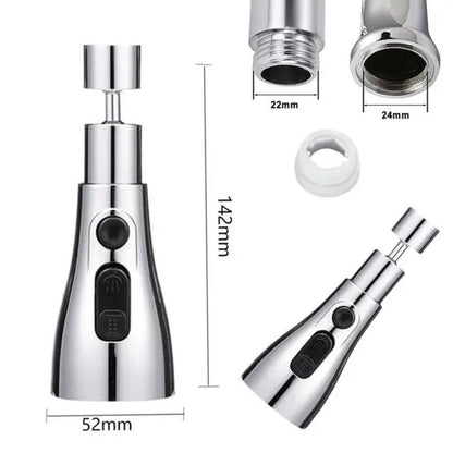 Premium 3 Mode Kitchen Sink Faucet – Stainless Steel Mixer Tap