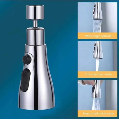 Premium 3 Mode Kitchen Sink Faucet – Stainless Steel Mixer Tap