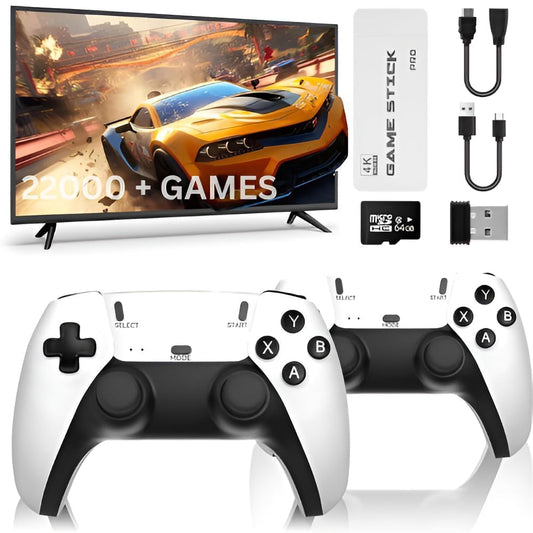 New 2026 Upgraded 4k TV Video Game Gaming System, Plug & Play Video TV Games HD with Wireless 2 Controllers for Men/Women/Girls/Boys/Adult/Kids