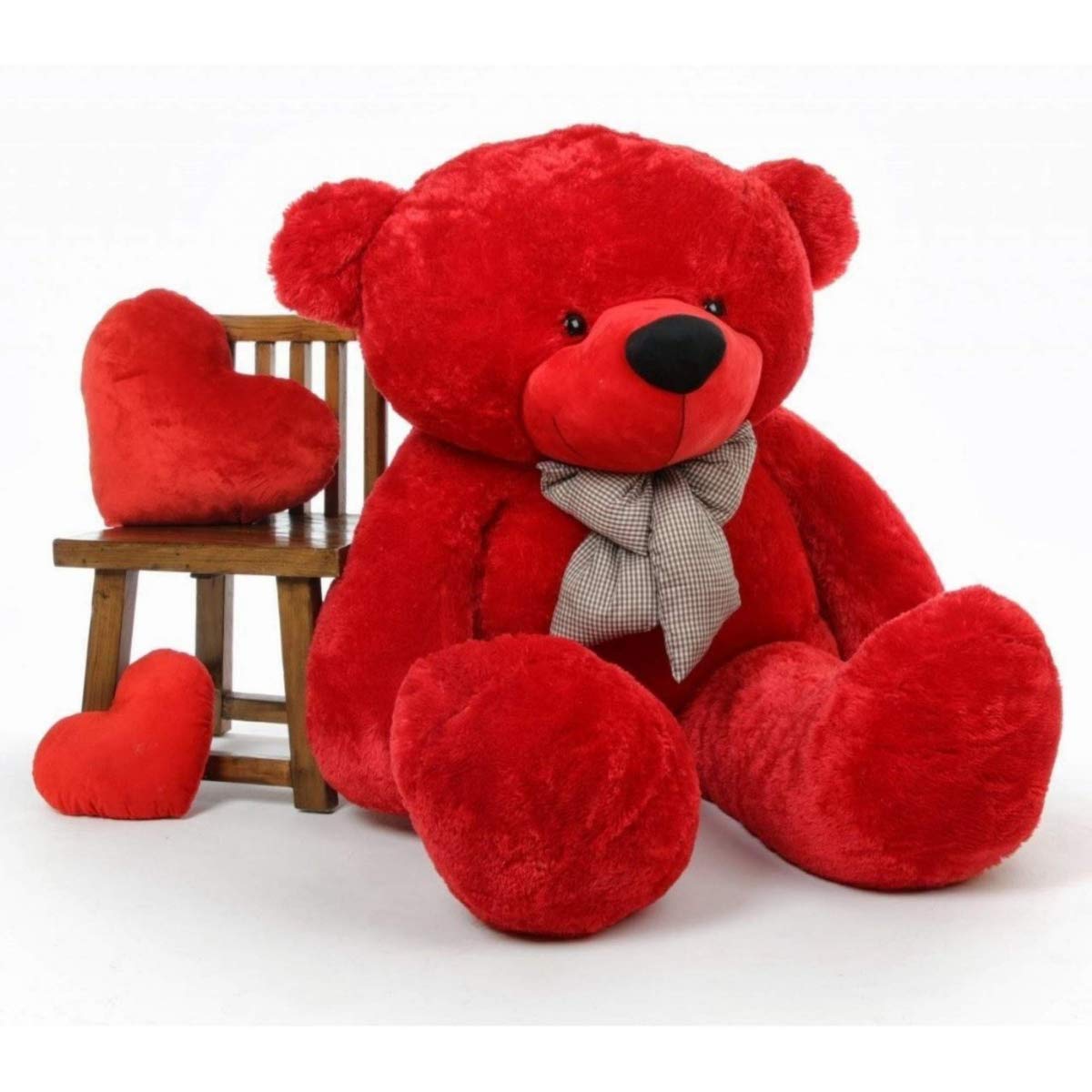 HUG 'n' FEEL 5 Feet Giant Teddy Bear | Ultra Soft Plush Stuffed Toy for Kids, Birthdays, Anniversaries & Valentine's Day