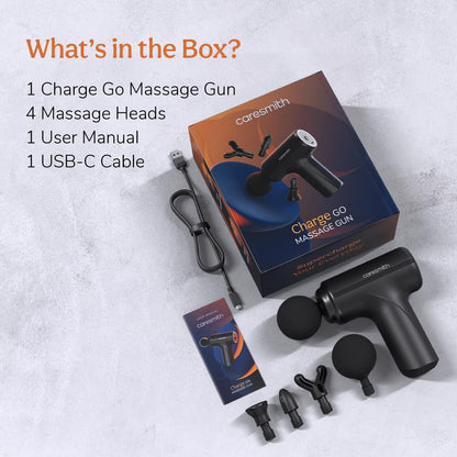 Caresmith Charge Boost Massage Gun | Body Massager | Massager Machine for Pain Relief for Men and Women | Deep Tissue Massager