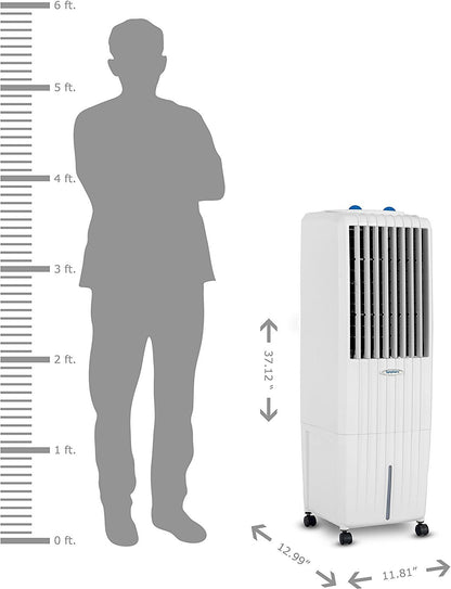 Symphony Diet 12T Tower Air Cooler | Honeycomb Cooling Pad | Powerful Blower | Auto Louver Movement | Cool Flow Dispenser | 12L | 1-Year Warranty