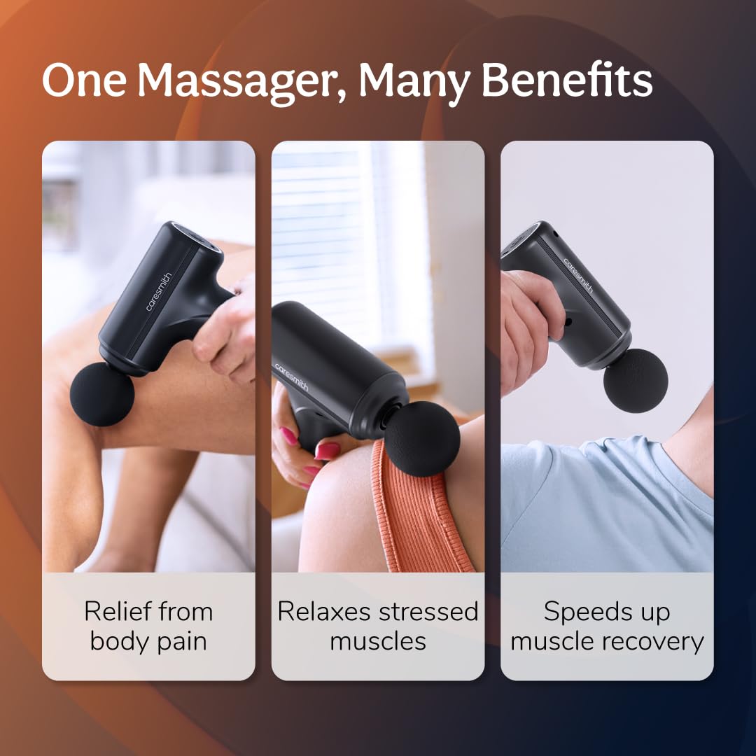 Caresmith Charge Boost Massage Gun | Body Massager | Massager Machine for Pain Relief for Men and Women | Deep Tissue Massager
