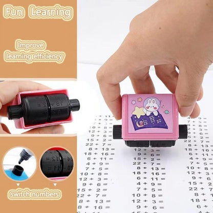Birud Addition Roller Math Stamps for Kids