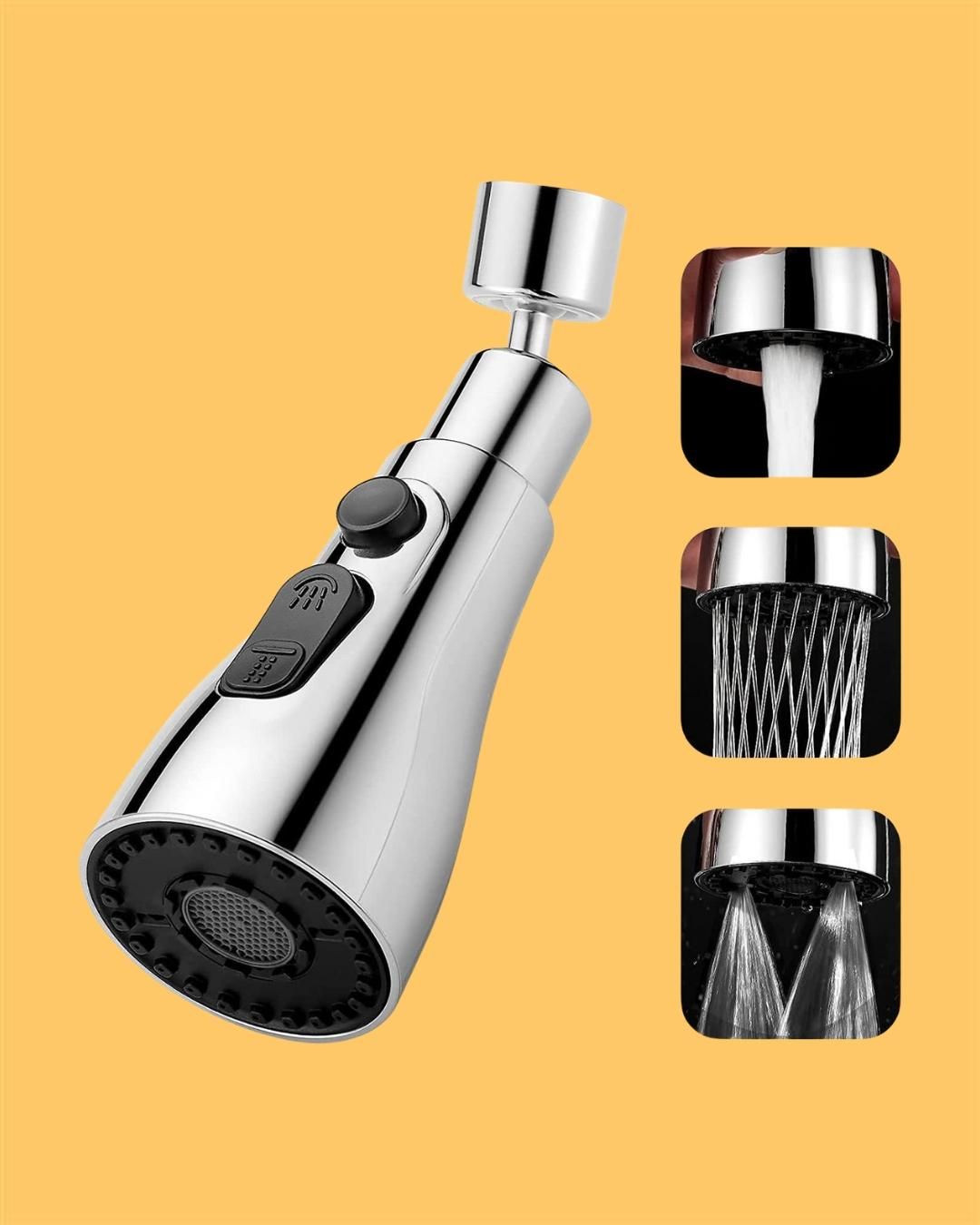 Premium 3 Mode Kitchen Sink Faucet – Stainless Steel Mixer Tap