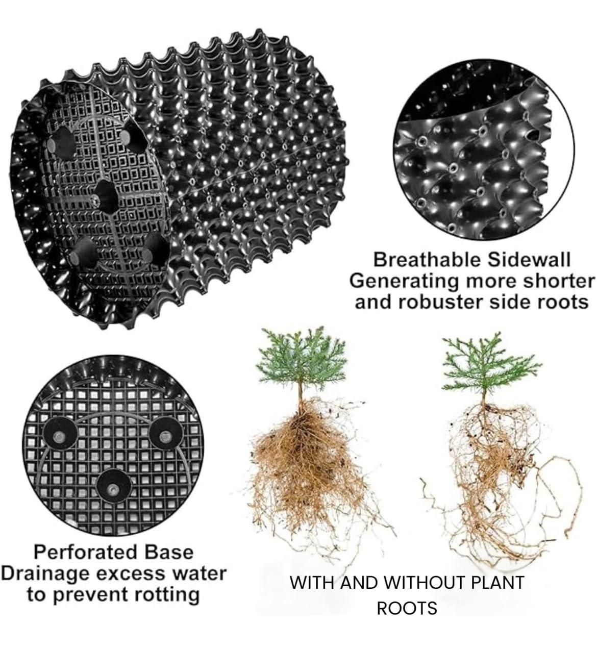 Premium 12x15 Inch Air Pruning Grow Bag – Gardening Pot