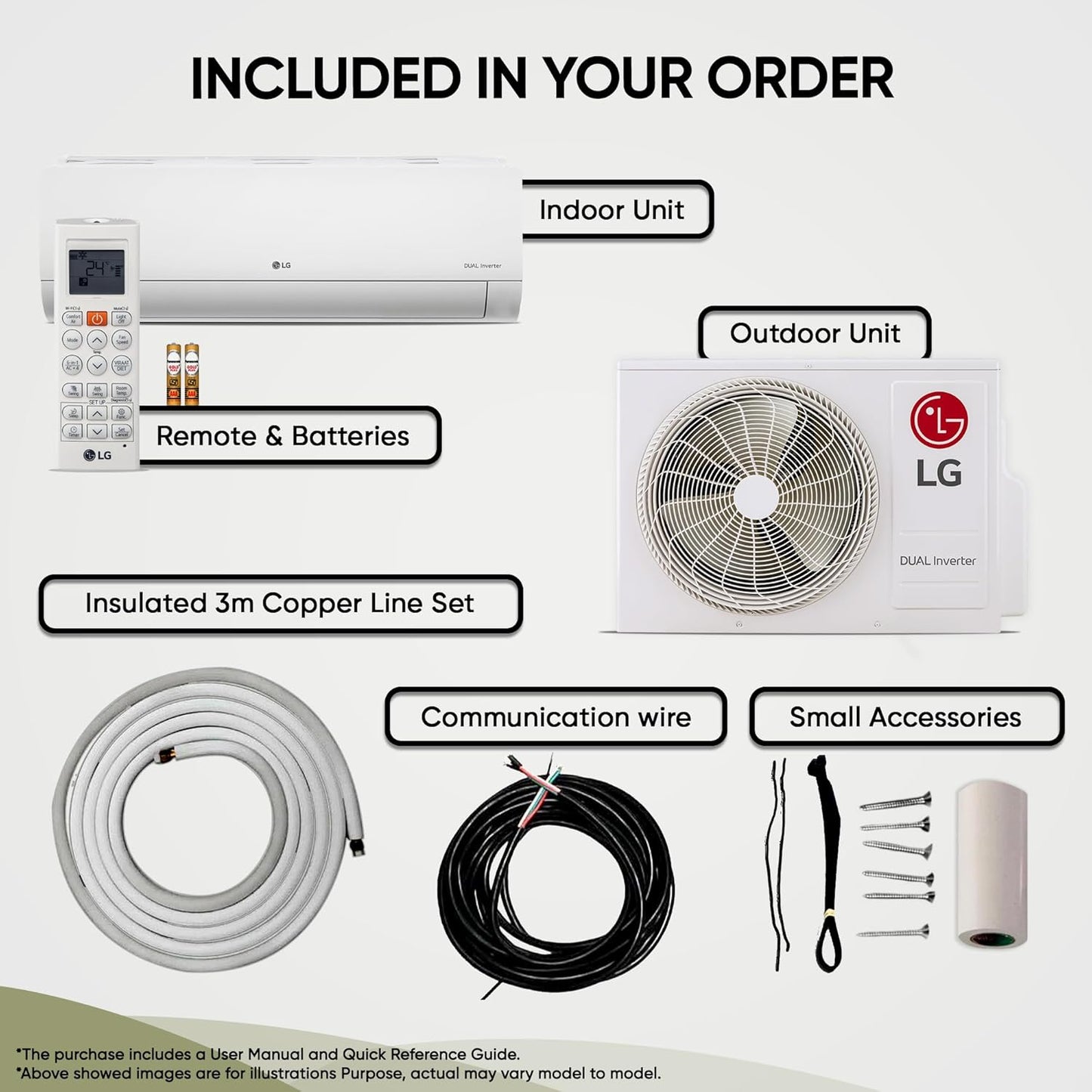 LG 1 Ton 5 Star Dual Inverter Split AC (Copper, AI Convertible 6-in-1 Cooling, Faster Cooling & Energy Saving, 4 Way Air Swing, HD Filter with Anti-Virus Protection, Viraat Mode, US-Q14ENZE, White)