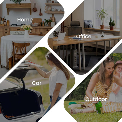 KILIG Frio Mini Fridge | Portable Cooler & Warmer | 240V AC & 12V DC Power for Home & Car | Smart Temperature Control | Perfect for Food & Beverages, Travel, Skincare, Medicine | White (Frio)
