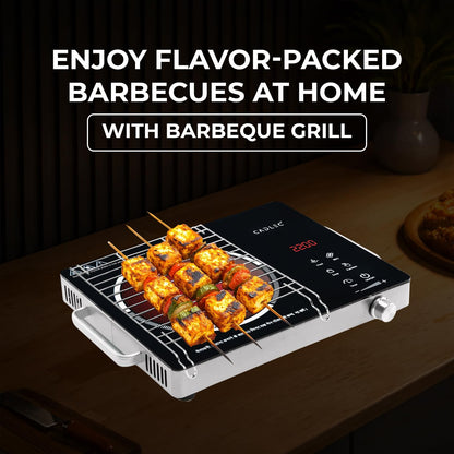 Cadlec CookFusion 2000W Induction Cooktop | 7 Cooking Modes, Auto Shut-Off, Over-Heat Protection, LED Display, BIS Approved, 2-Year Warranty | Black