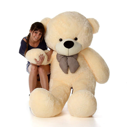 HUG 'n' FEEL 5 Feet Giant Teddy Bear | Ultra Soft Plush Stuffed Toy for Kids, Birthdays, Anniversaries & Valentine's Day