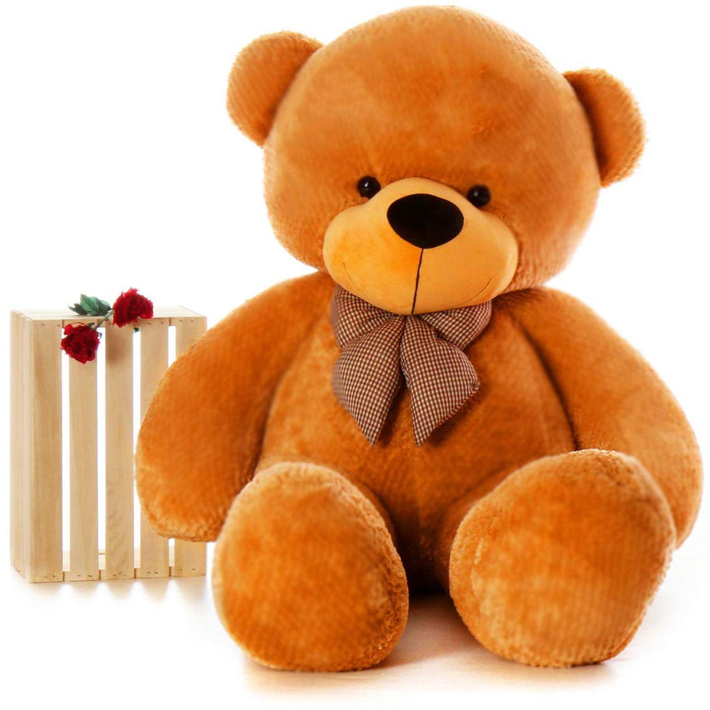 HUG 'n' FEEL 5 Feet Giant Teddy Bear | Ultra Soft Plush Stuffed Toy for Kids, Birthdays, Anniversaries & Valentine's Day