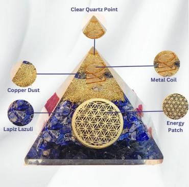 Lapis Lazuli Orgon Pyramid Energy Crystal