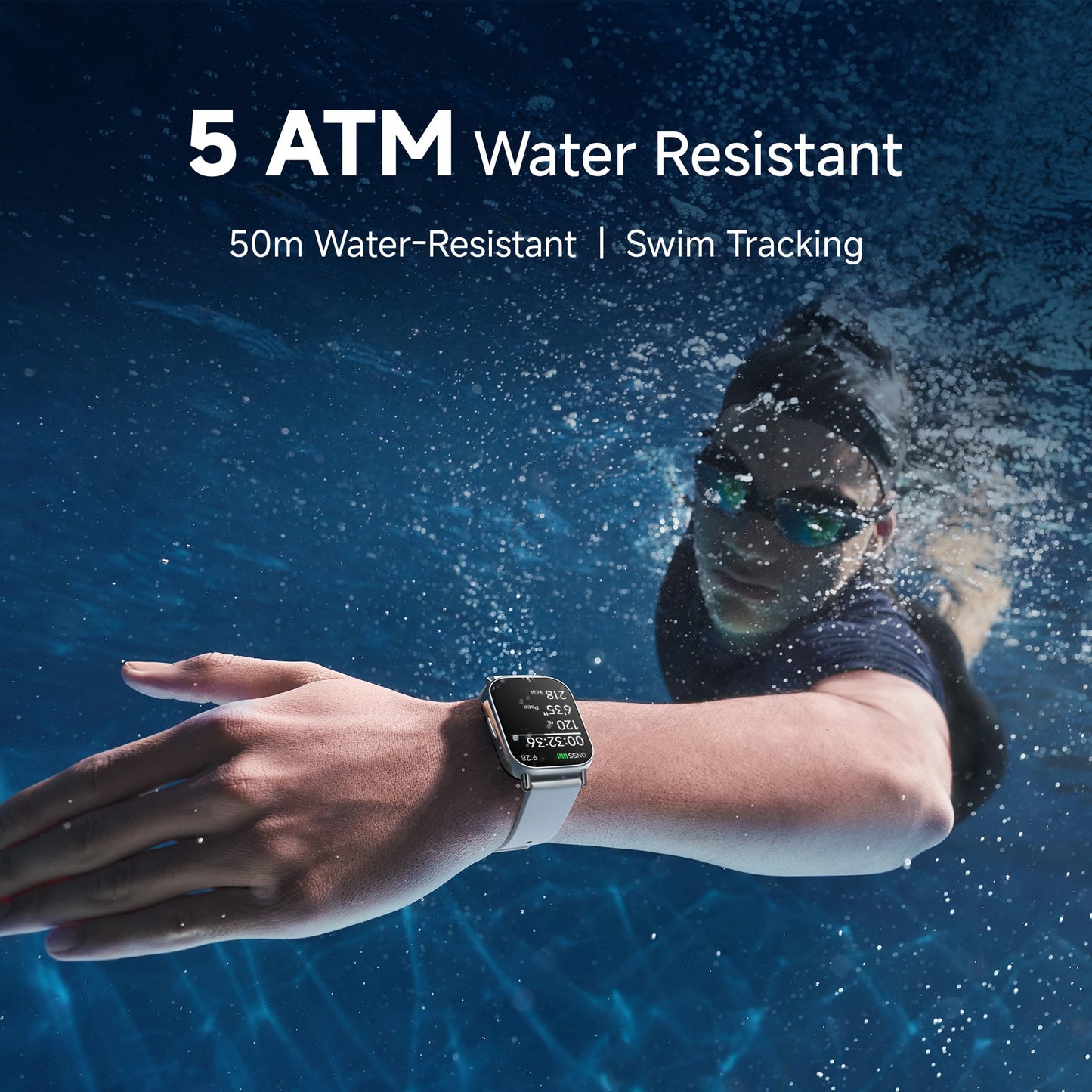 Redmi Watch 5 Lite, 1.96" Amoled, Advanced in-Built GPS, 5 ATM, 18 Day Battery, Bluetooth Calling with AI Noise Reduction, Always on Display, Black