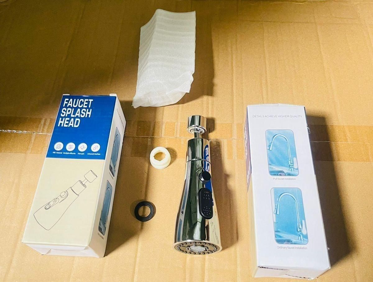 Premium 3 Mode Kitchen Sink Faucet – Stainless Steel Mixer Tap