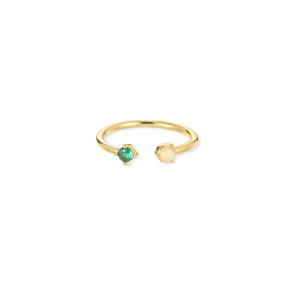 Gold Color Fruit Zirconia Adjustable Ring