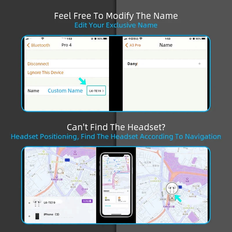 Premium TWS Bluetooth Earbuds – Noise Cancelling with Siri Support