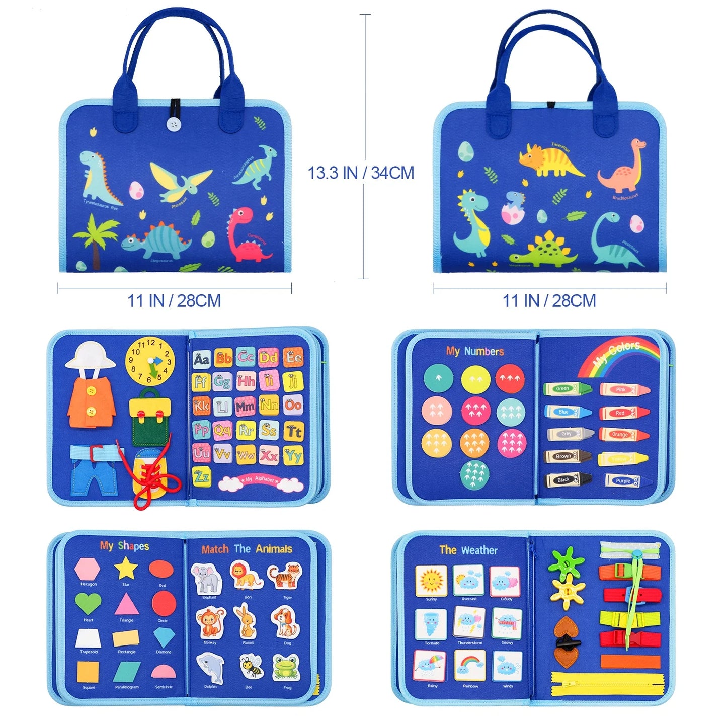 Montessori Busy Board Sensory Learning Toy