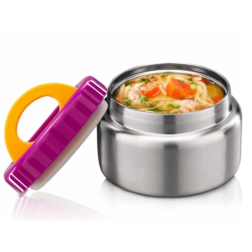 Insulated Food Jar 🥣 | Leakproof Stainless Steel Lunch Cup