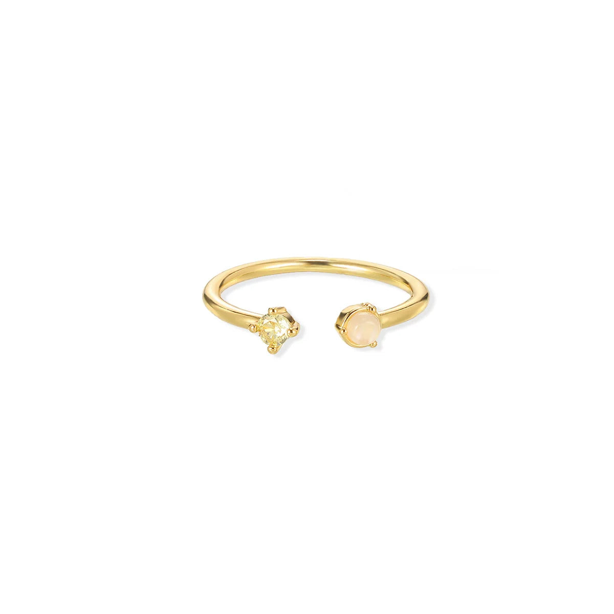 Gold Color Fruit Zirconia Adjustable Ring