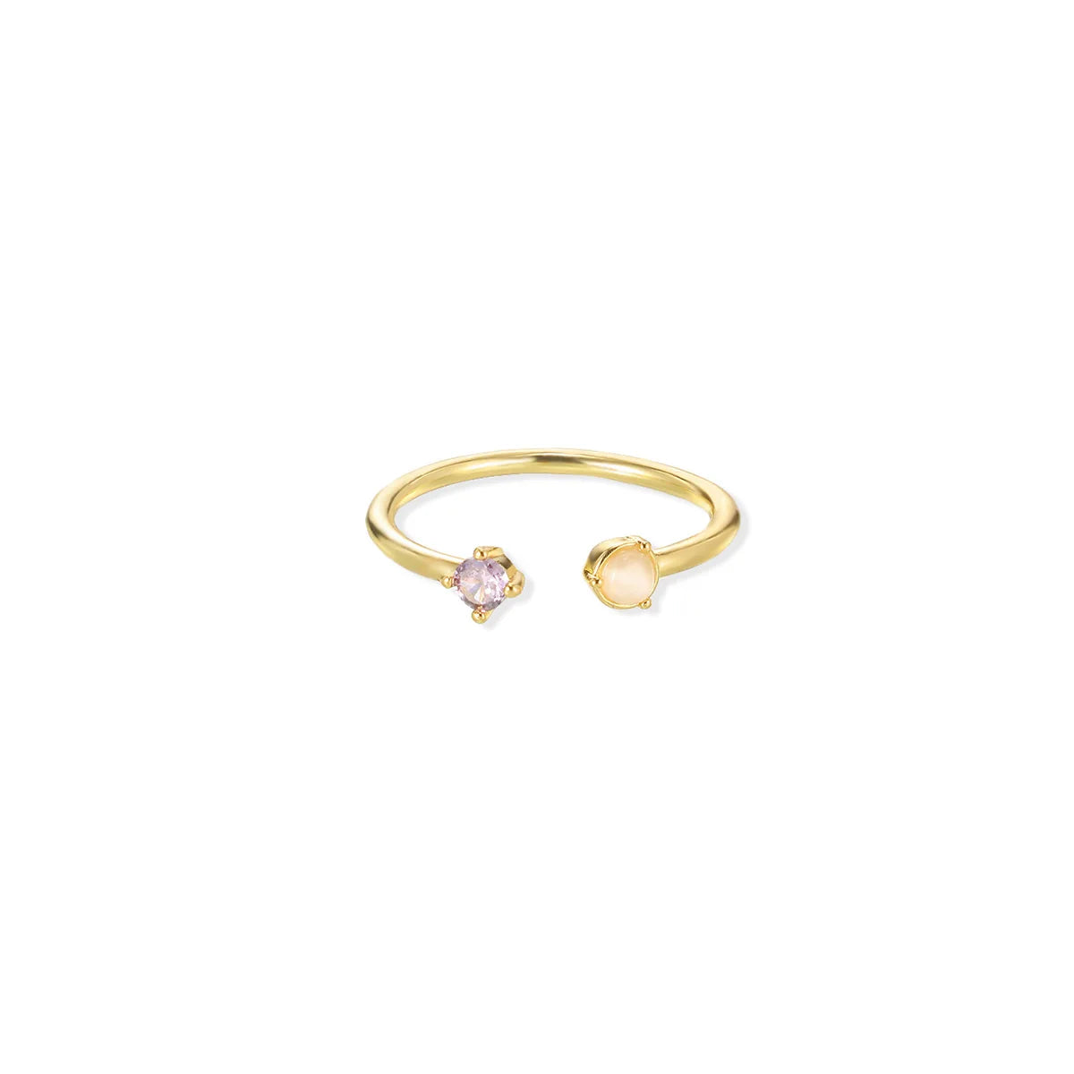 Gold Color Fruit Zirconia Adjustable Ring