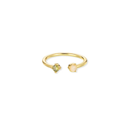 Gold Color Fruit Zirconia Adjustable Ring