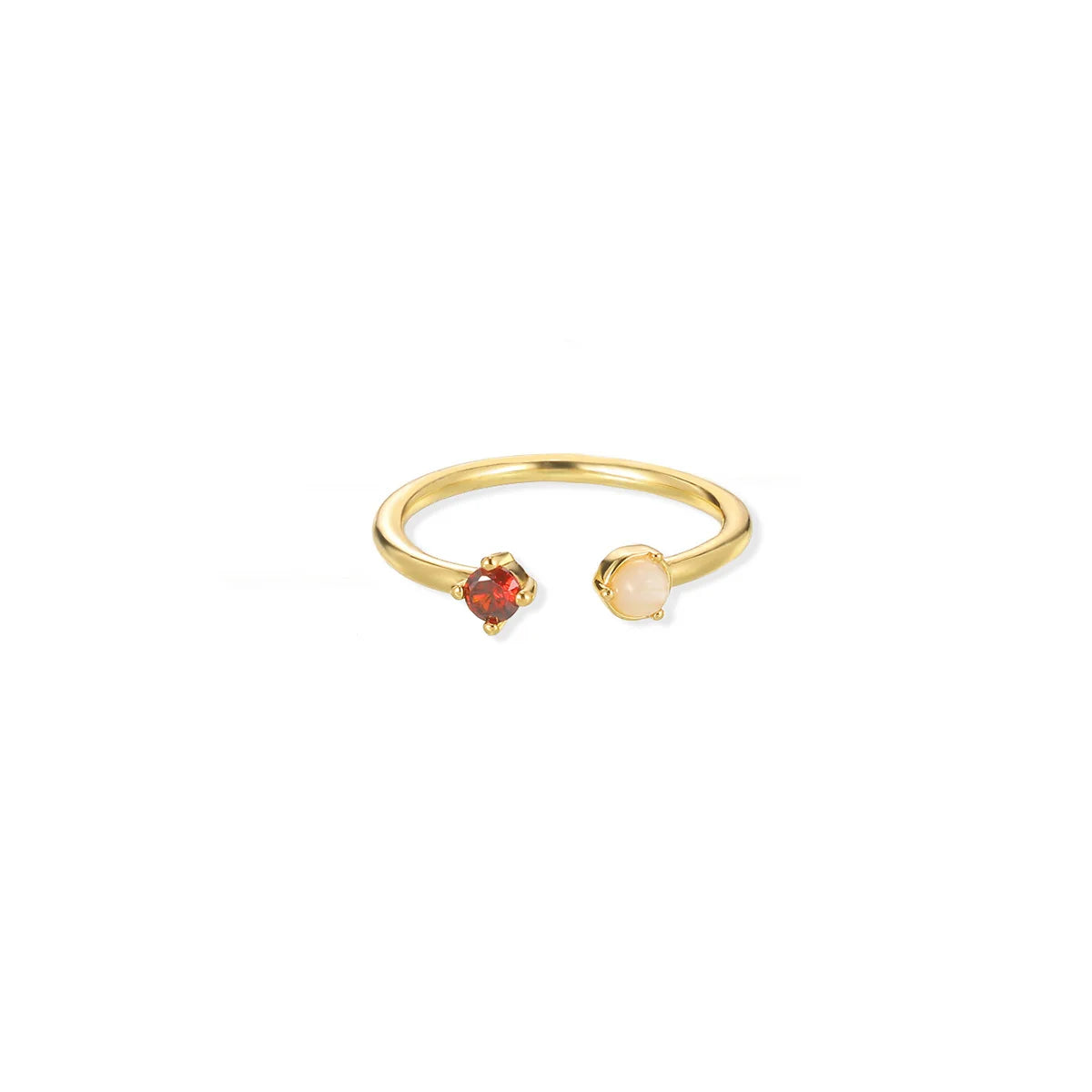 Gold Color Fruit Zirconia Adjustable Ring
