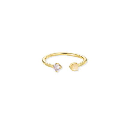 Gold Color Fruit Zirconia Adjustable Ring